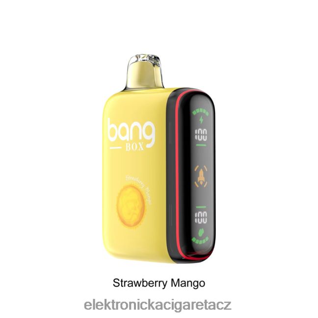 Bang Box Inteligentní displej napájení 9000-18000 tahů jahodové mango Z28FJ635 - Elektronická Cigareta Jednorázová