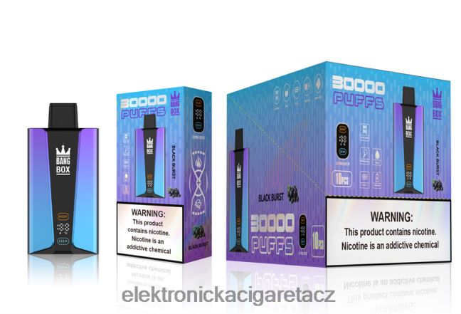 Bang Box Inteligentní obrazovka 30 000 tahů černý výbuch Z28FJ677 - Elektronická Cigareta Iqos