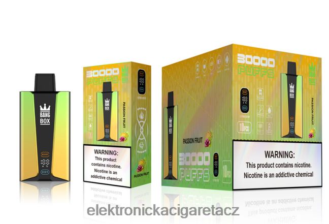 Bang Box Inteligentní obrazovka 30 000 tahů mučenka Z28FJ684 - Elektronická Cigareta Doplnovaci