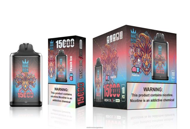 Bang Box s1-15000 šluků broskvový led Z28FJ6102 - Elektronická Cigareta Oxva