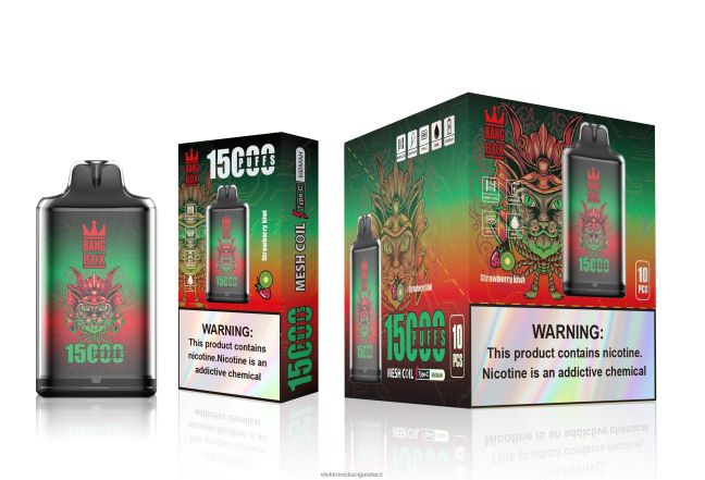 Bang Box s1-15000 šluků jahodové kiwi Z28FJ6100 - Elektronická Cigareta Do Letadla