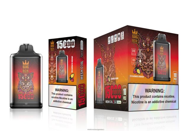 Bang Box s1-15000 šluků jahodové mango Z28FJ6101 - Elektronická Cigareta Vape