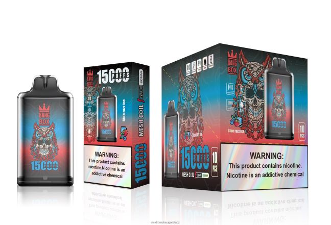 Bang Box s1-15000 šluků modrý razz led Z28FJ6108 - Elektronická Cigareta Vuse