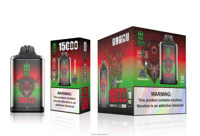 Bang Box s1-15000 šluků trojitý bobulový led Z28FJ6104 - Elektronická Cigareta Doplnovaci
