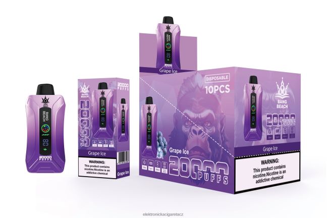 Bang Beach 20 000 potahů inteligentní obrazovka vape hroznový led Z28FJ610 - Elektronická Cigareta Vuse