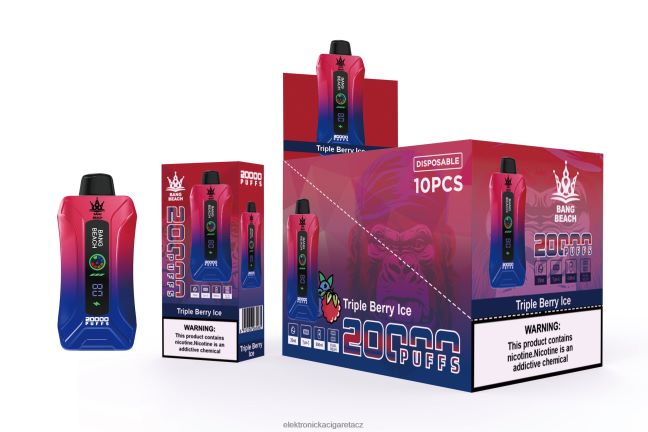 Bang Beach 20 000 potahů inteligentní obrazovka vape trojitý bobulový led Z28FJ68 - Elektronická Cigareta Venix
