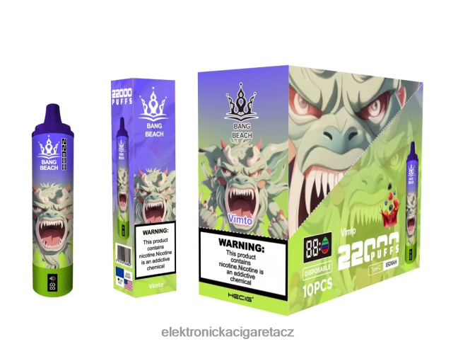 Bang Beach Chytrá obrazovka s 22 000 tahy vimto Z28FJ618 - Elektronická Cigareta Venix