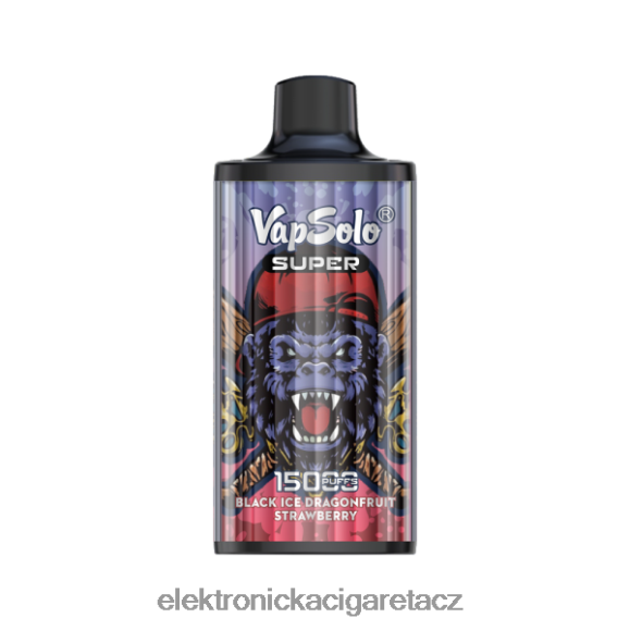 Vapsolo SUPER jednorázová vapa černá ledová drangofruit jahoda L8P84D107 - Elektronická Cigareta Na Liquid
