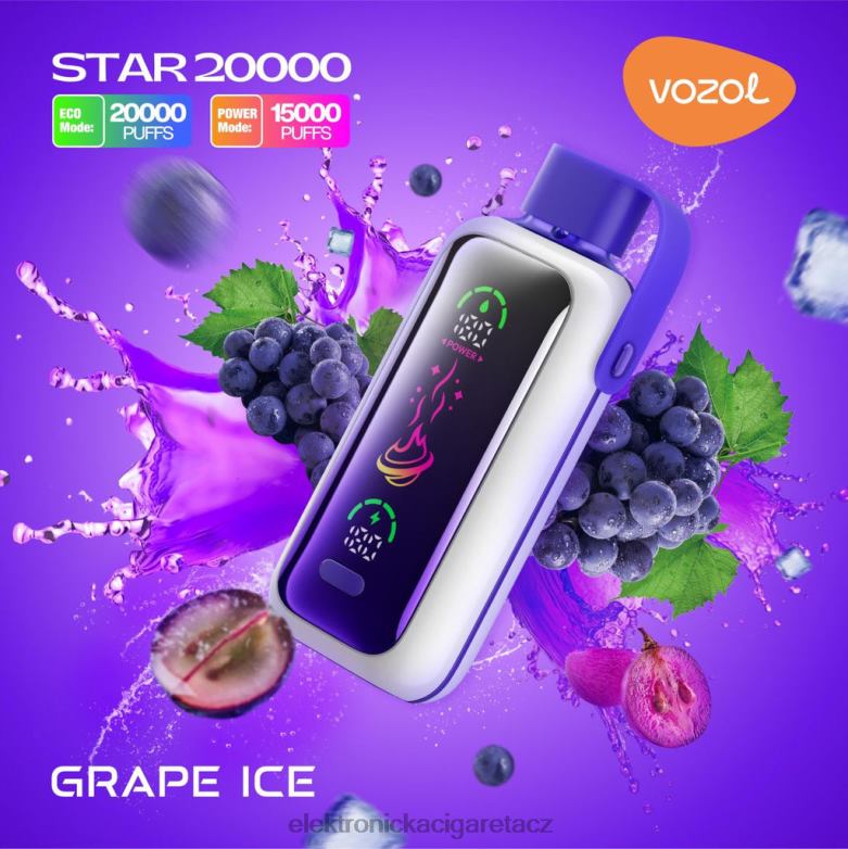 Elektronická Cigareta Iqos | VOZOL STAR 20 000 hroznový led 6JVRR9