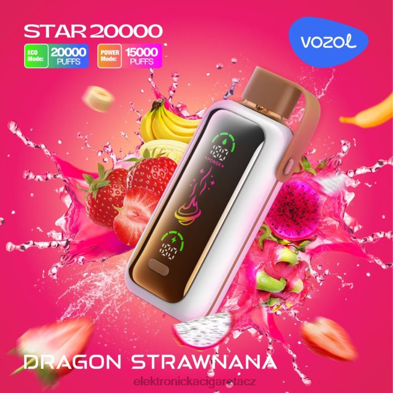 Elektronická Cigareta Venix | VOZOL STAR 20 000 dračí strawnana 6JVRR8