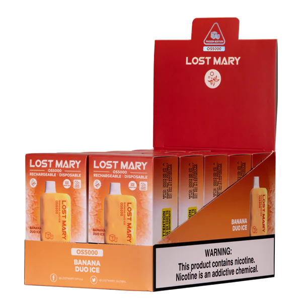 elektronická cigareta na liquid 668X107 banánové duo led LOST MARY OS5000