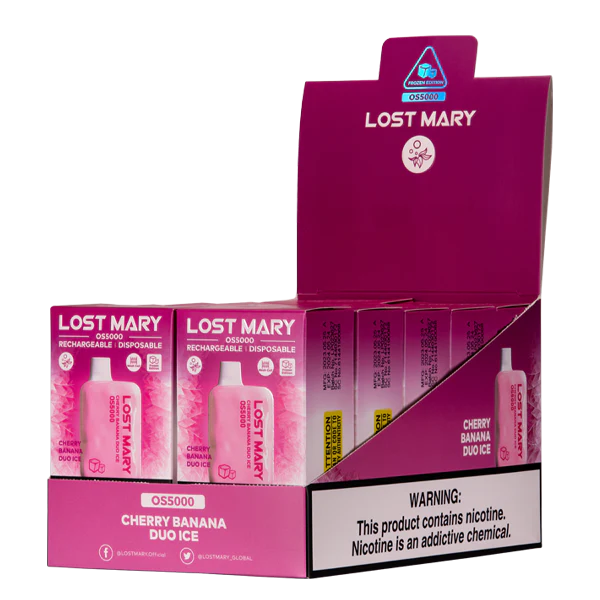 elektronická cigareta venix 668X108 třešeň banán duo led LOST MARY OS5000