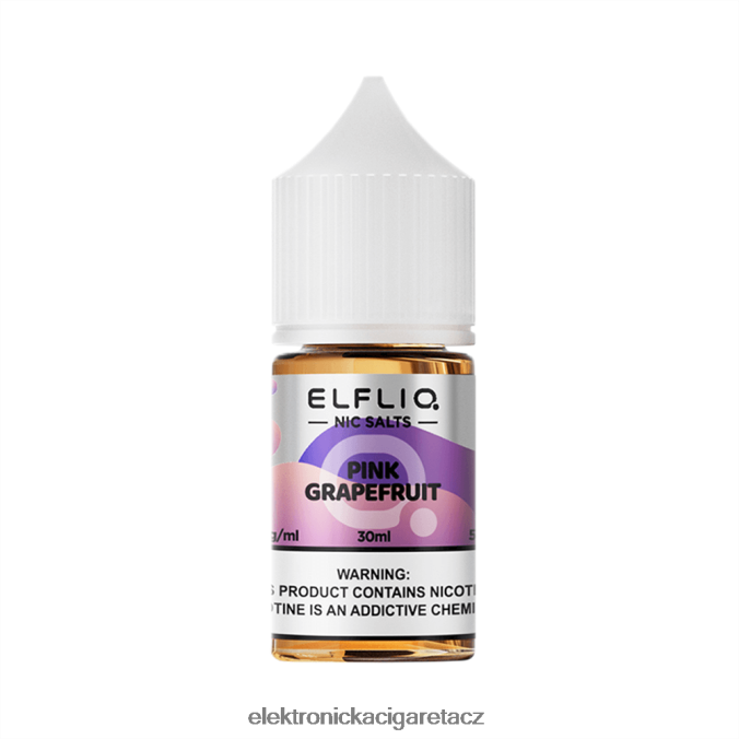 ELFBAR ELFLIQ Nic sůl 30 ml Růžový grapefruit 60X4LJ24 Elektronická Cigareta Do Letadla