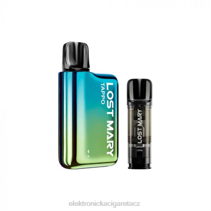 elektronická cigareta doplnovaci 668X436 modrá zelená x citronová limetka LOST MARY Tappo souprava pod vape