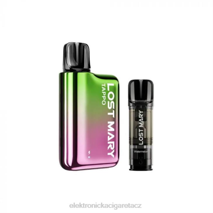 elektronická cigareta na liquid 668X437 zelená růžová x meloun LOST MARY Tappo souprava pod vape