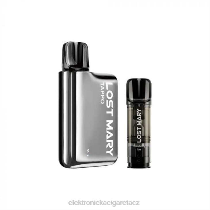 elektronická cigareta venix 668X438 stříbrný nerez x jahodový led LOST MARY Tappo souprava pod vape